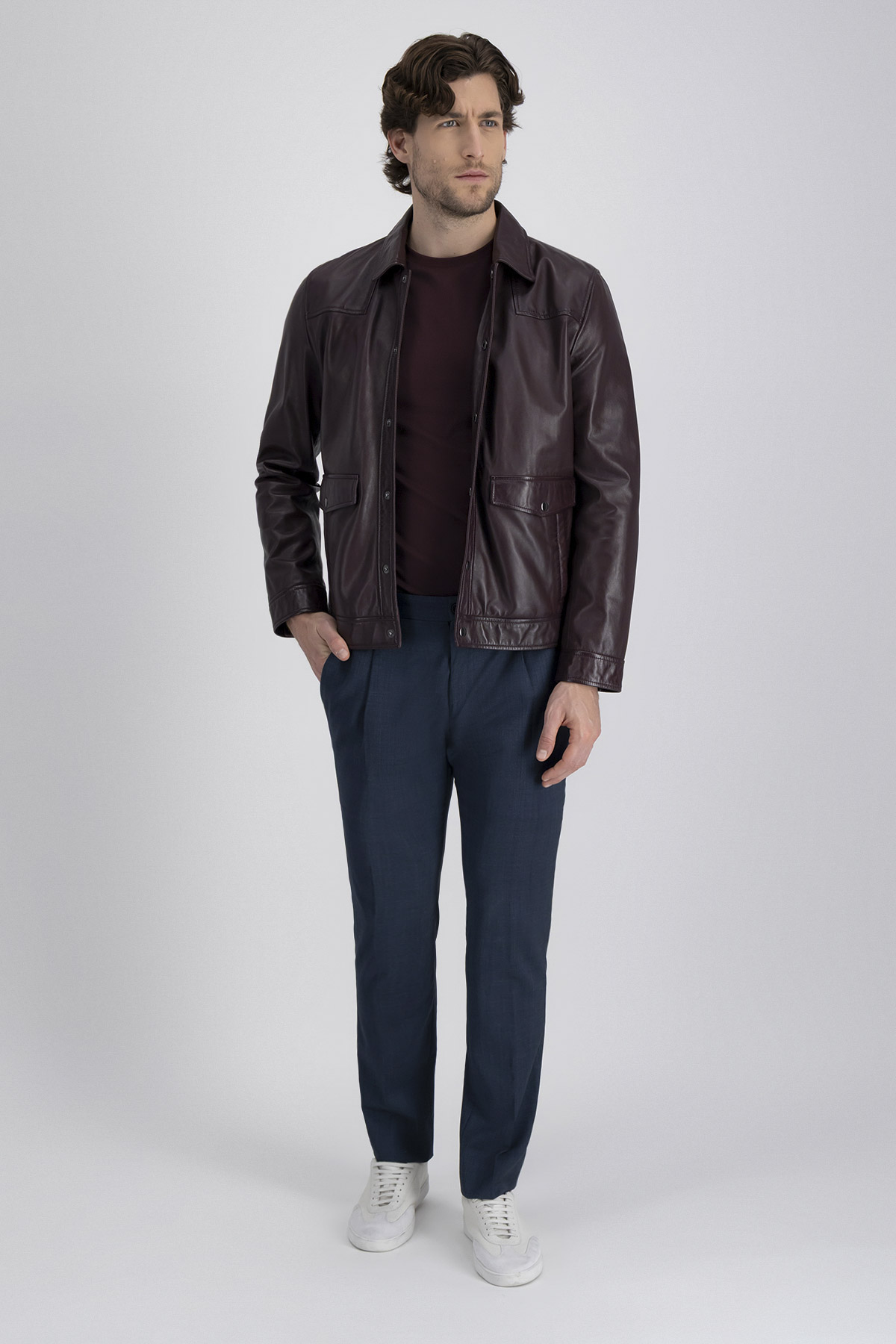 Chamarra La Vera Pelle Contemporary Fit