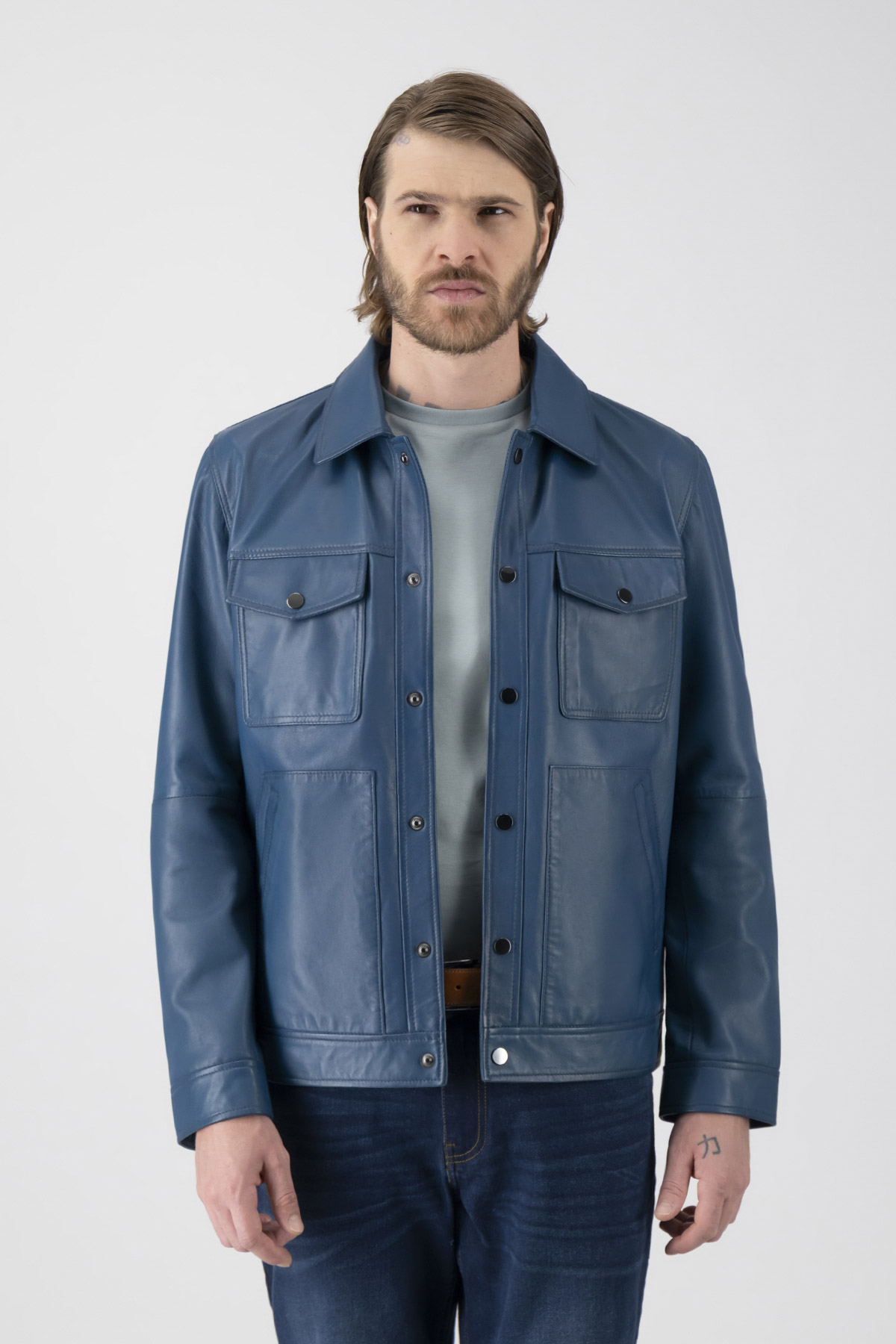 Chamarra La Vera Pelle Contemporary Fit