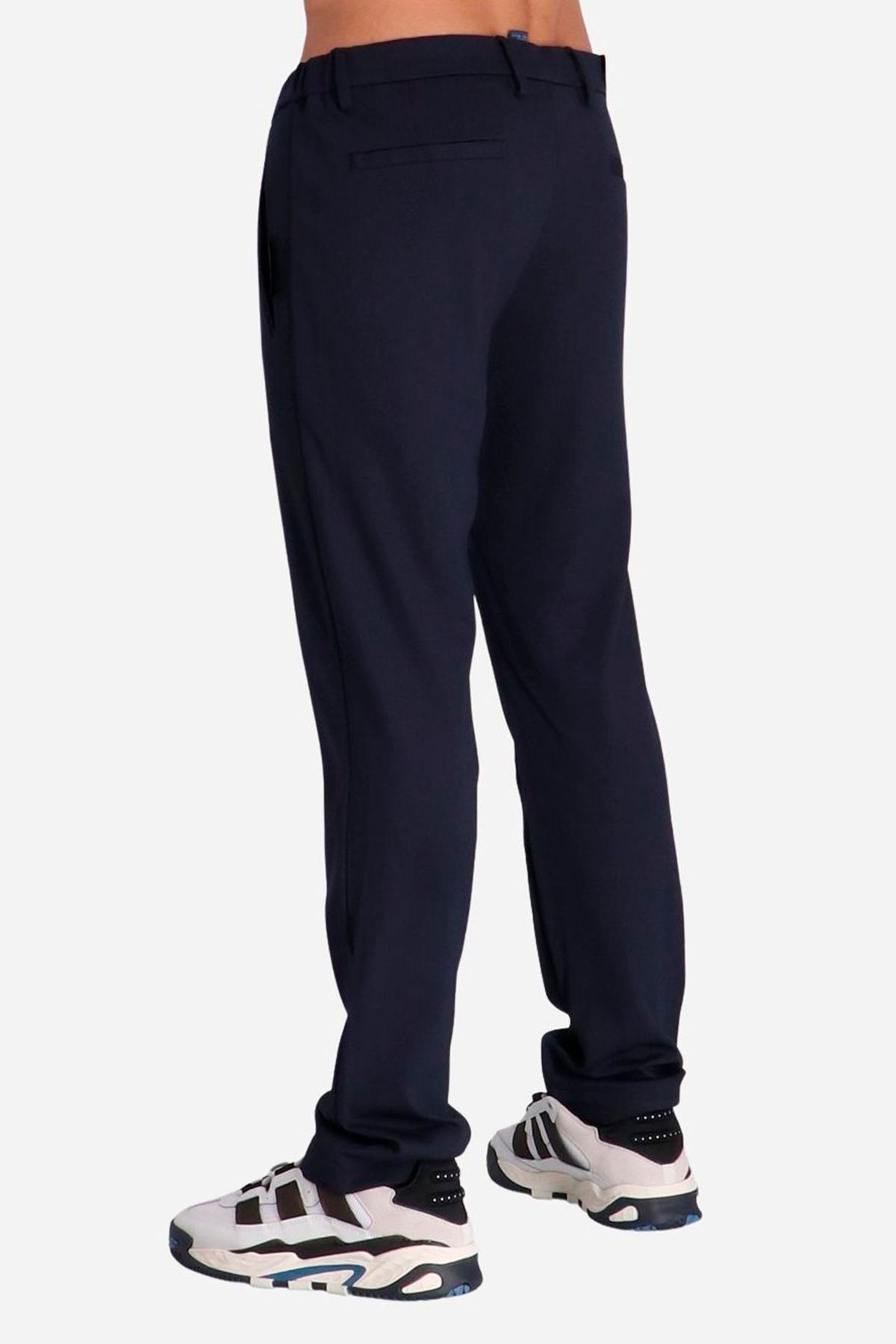 PANTALONES SLIM FIT EN MEZCLA DE ALGODÓN CON ELÁSTICO