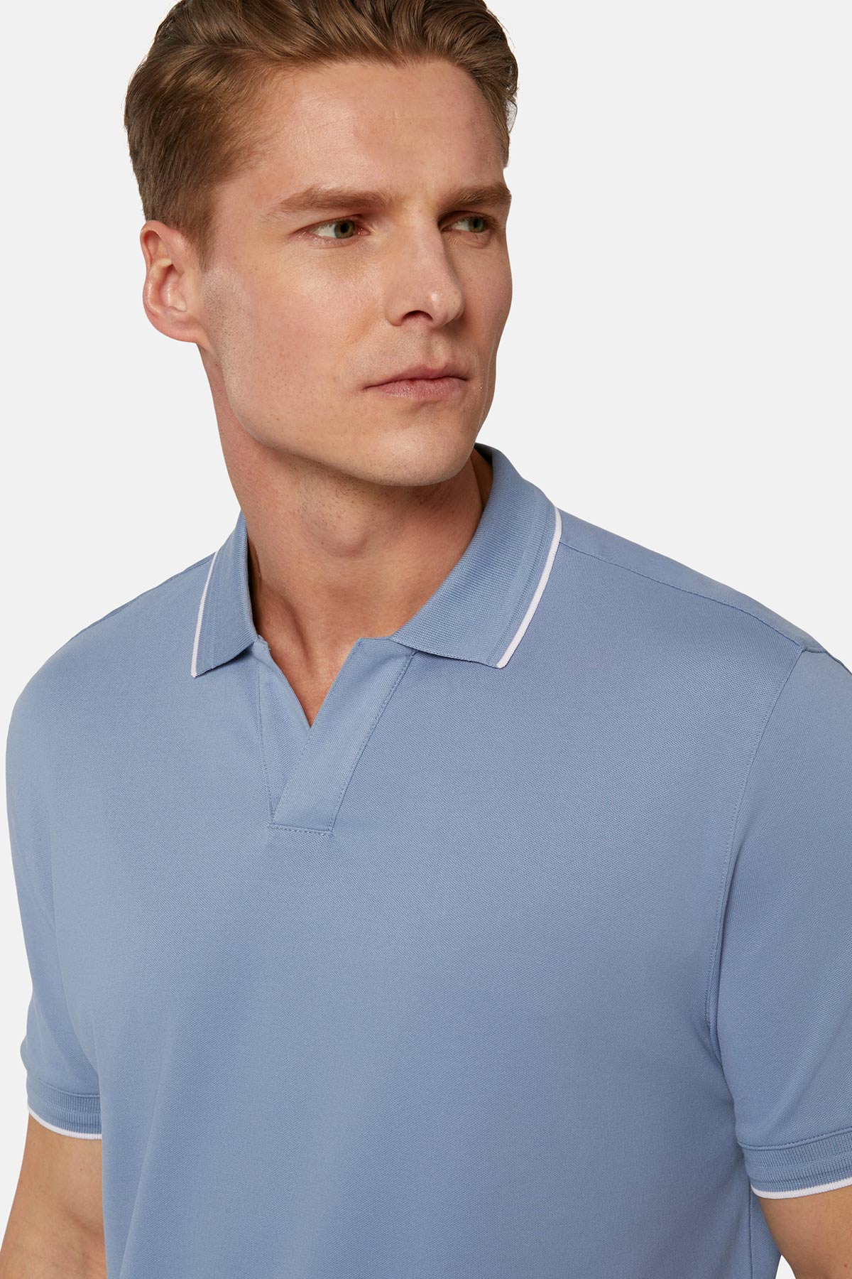 POLO AZUL CLARO BOGGI image number 2