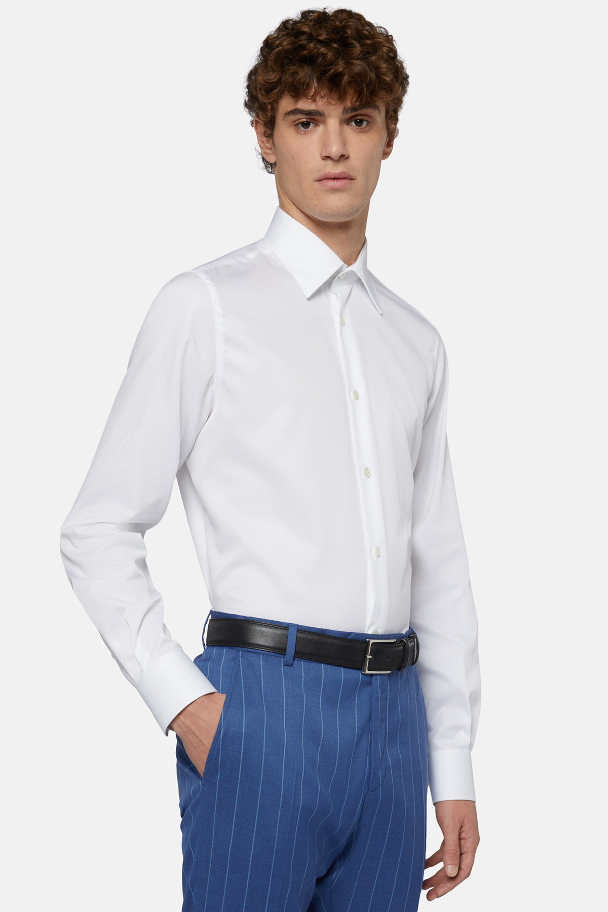 CAMISA FORMAL BLANCA BOGGI image number 1