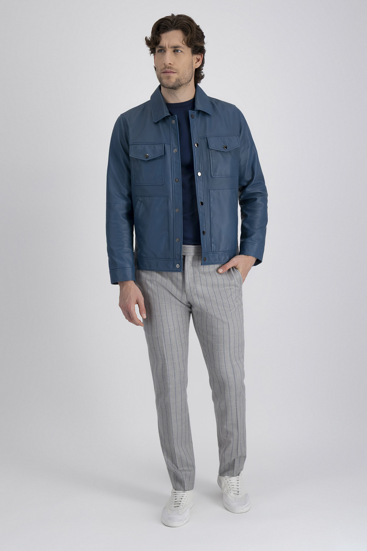 Chamarra La Vera Pelle Contemporary Fit