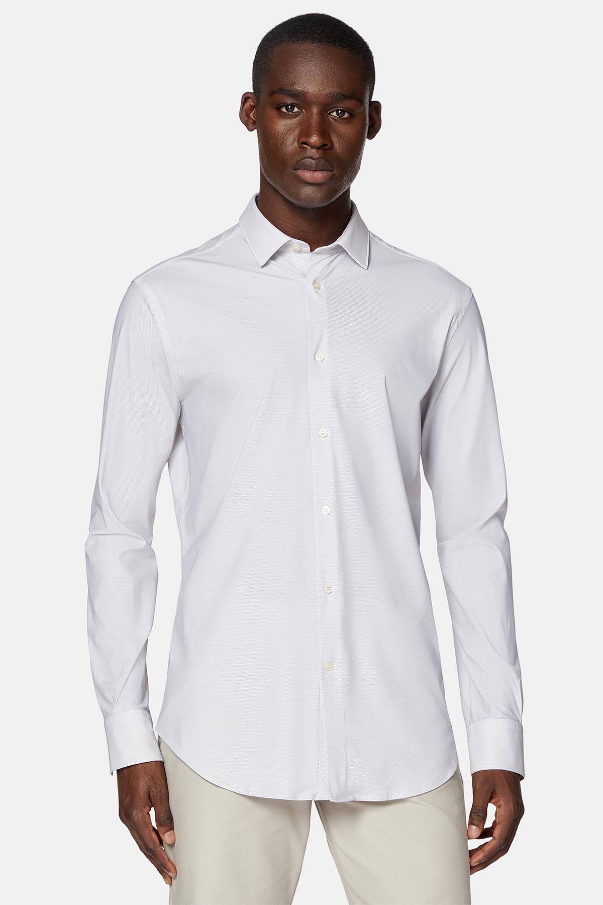 CAMISA CASUAL BEIGE REGULAR FIT image number 0