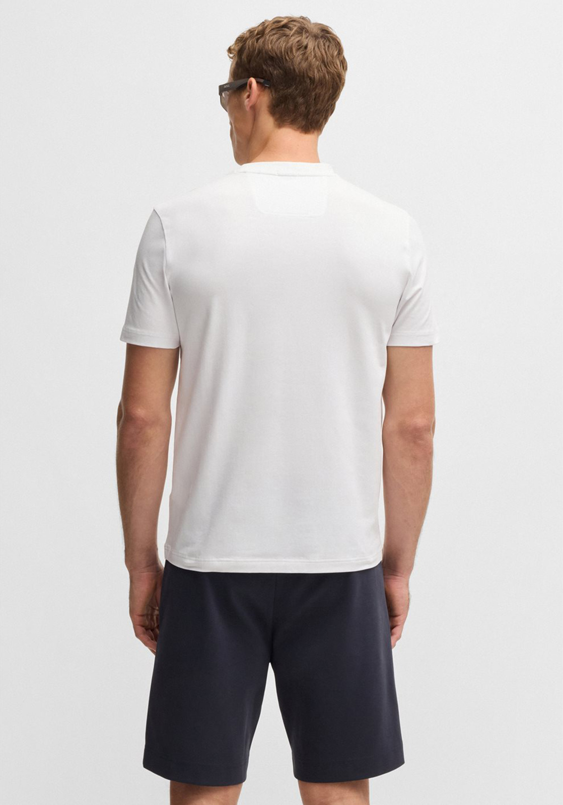 Playera De Algodón Elástico Con Logo Grande