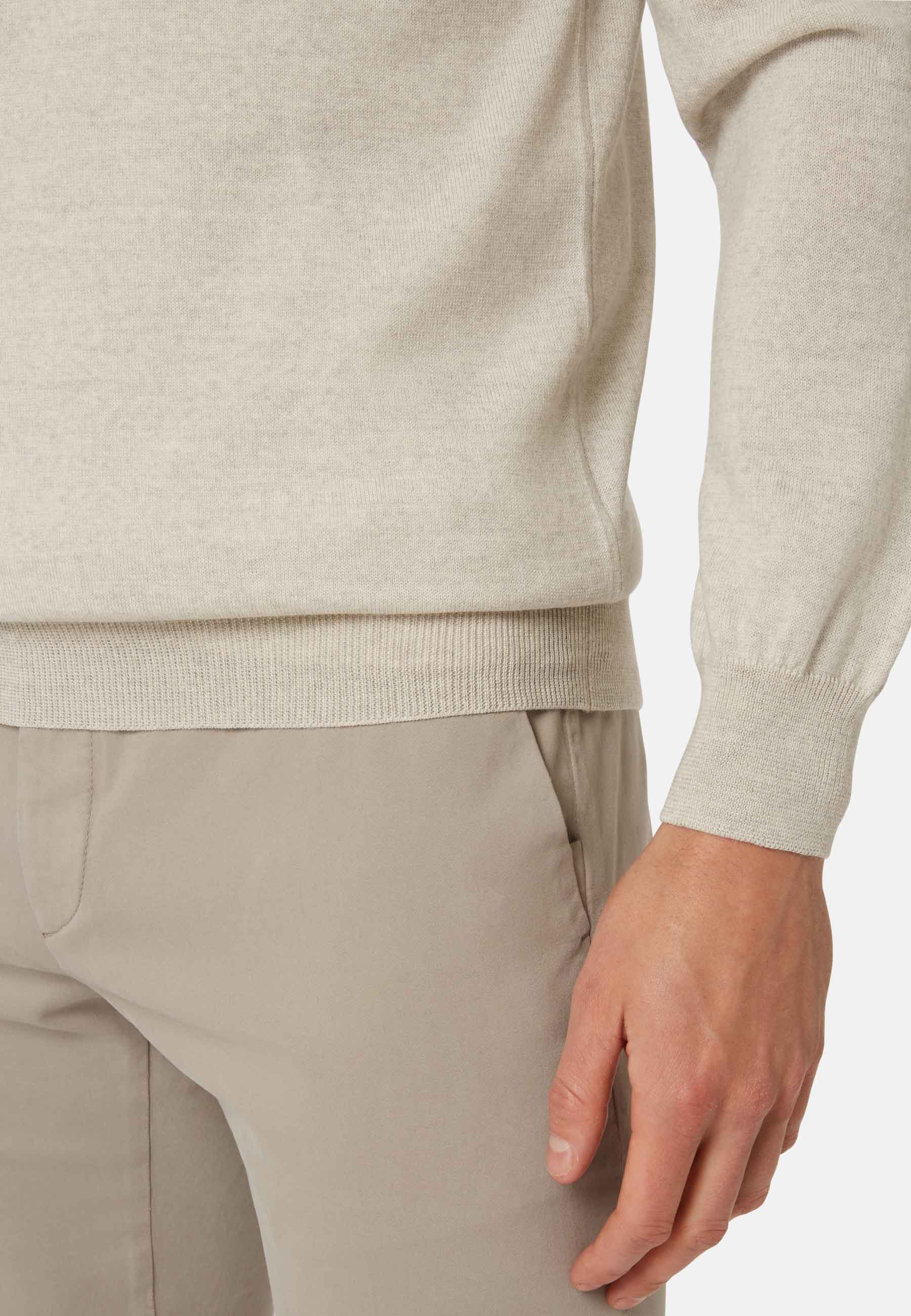 Jersey Gris Claro De Cuello Redondo De Lana Merina image number 2