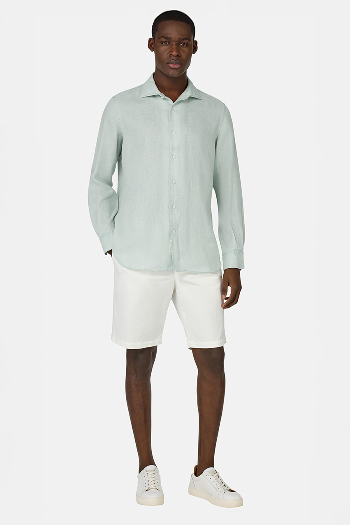 Camisa De Lino Regular Fit