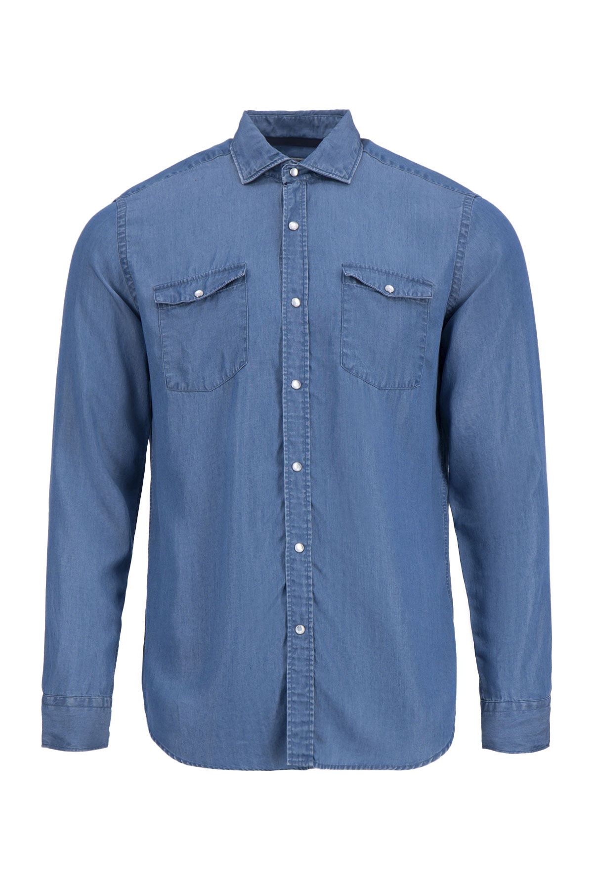 CAMISA CASUAL DENIM TENCEL CALDERONI CONTEMPORARY FIT image number 1