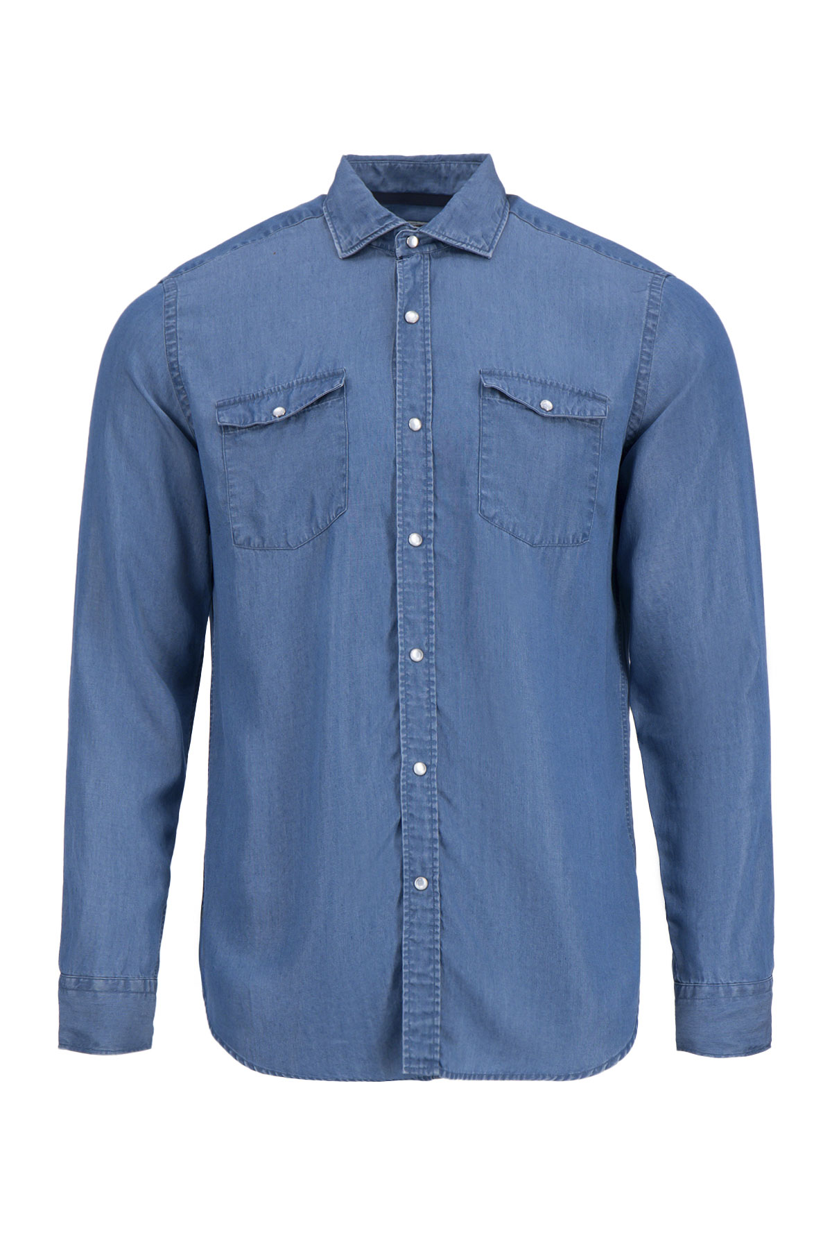 CAMISA CASUAL DENIM TENCEL CALDERONI CONTEMPORARY FIT