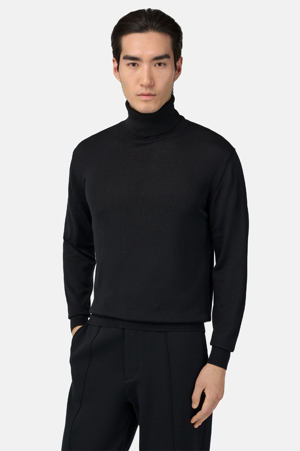 Sueter De Cuello Alto De Lana Merina