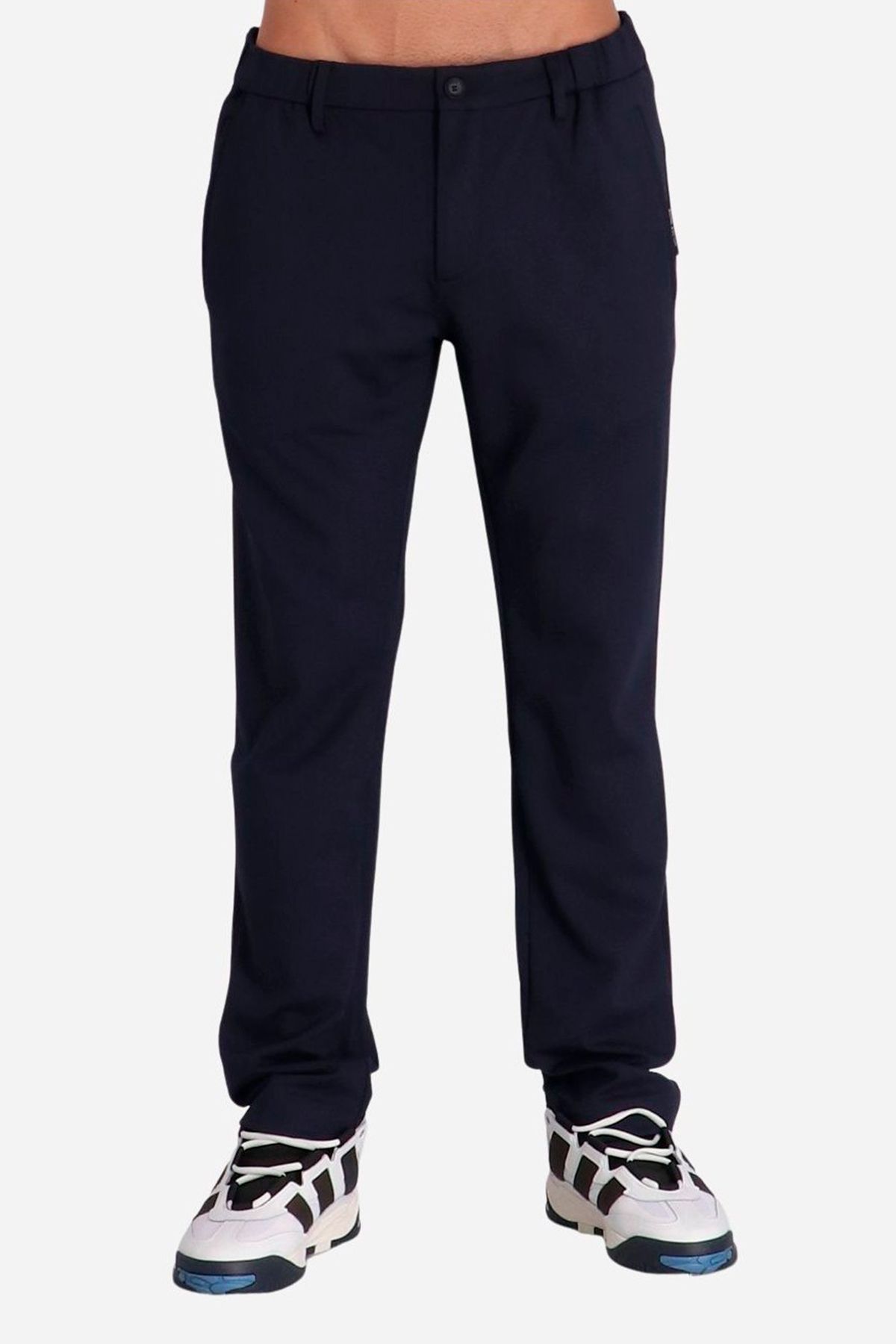PANTALONES SLIM FIT EN MEZCLA DE ALGODÓN CON ELÁSTICO