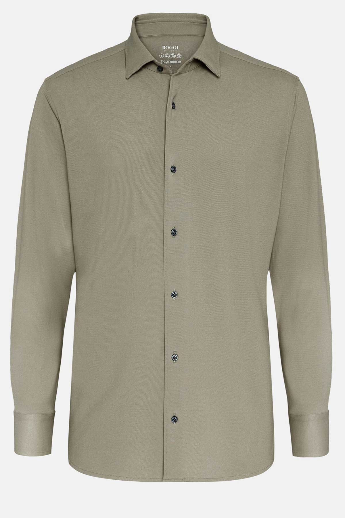 CAMISA CASUAL BOGGI VERDE OSCURO image number 0