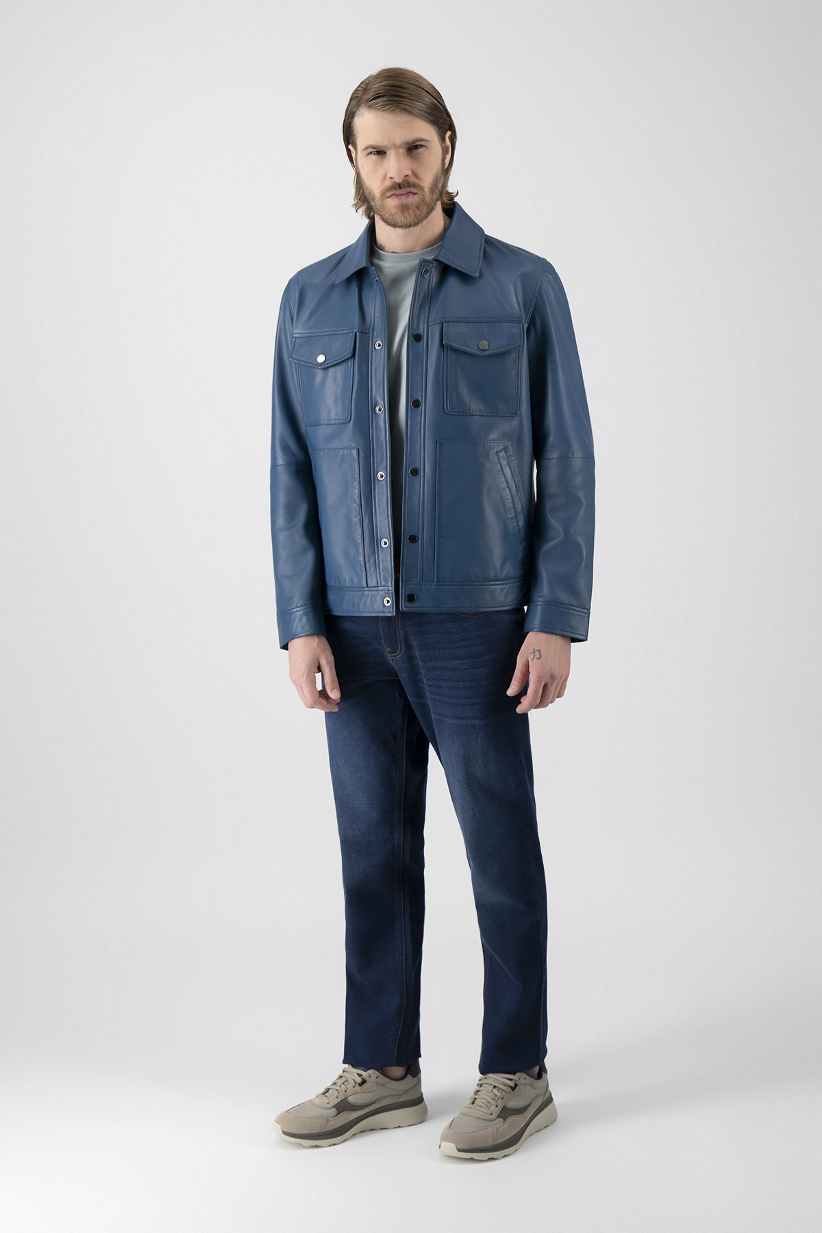 Chamarra La Vera Pelle Contemporary Fit image number 3