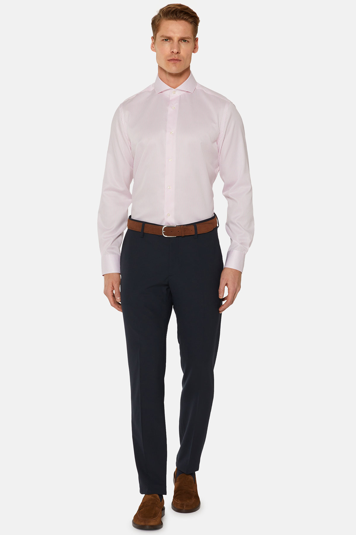 CAMISA FORMAL ROSA BOGGI image number 4