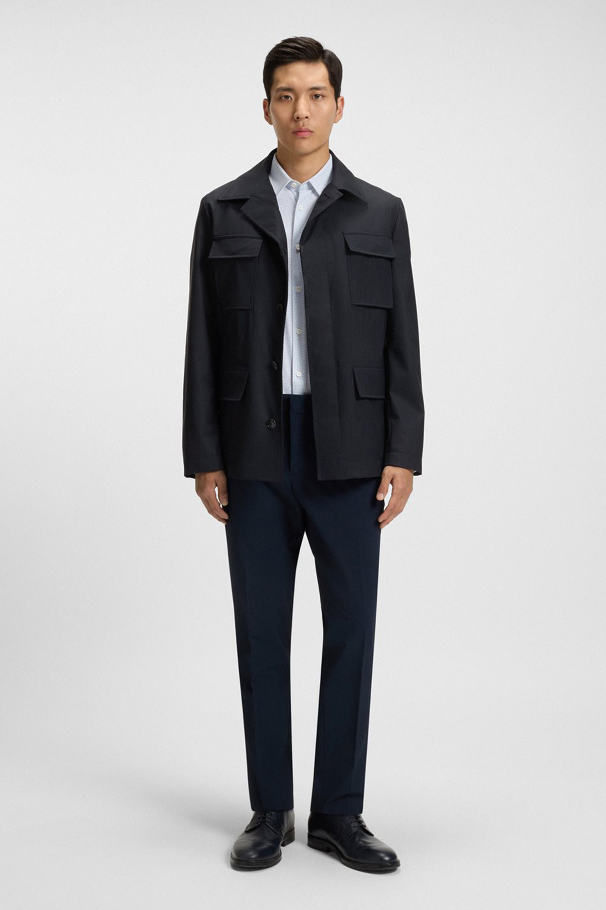 Abrigo Repelente Al Agua De Lana Elástica