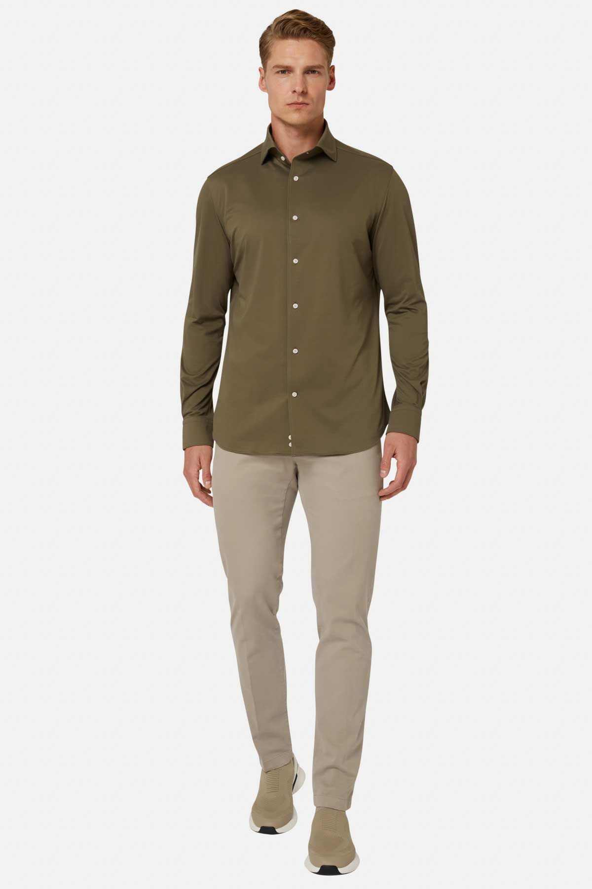 Camisa Estilo Polo De Punto Japonés Regular Fit image number 5