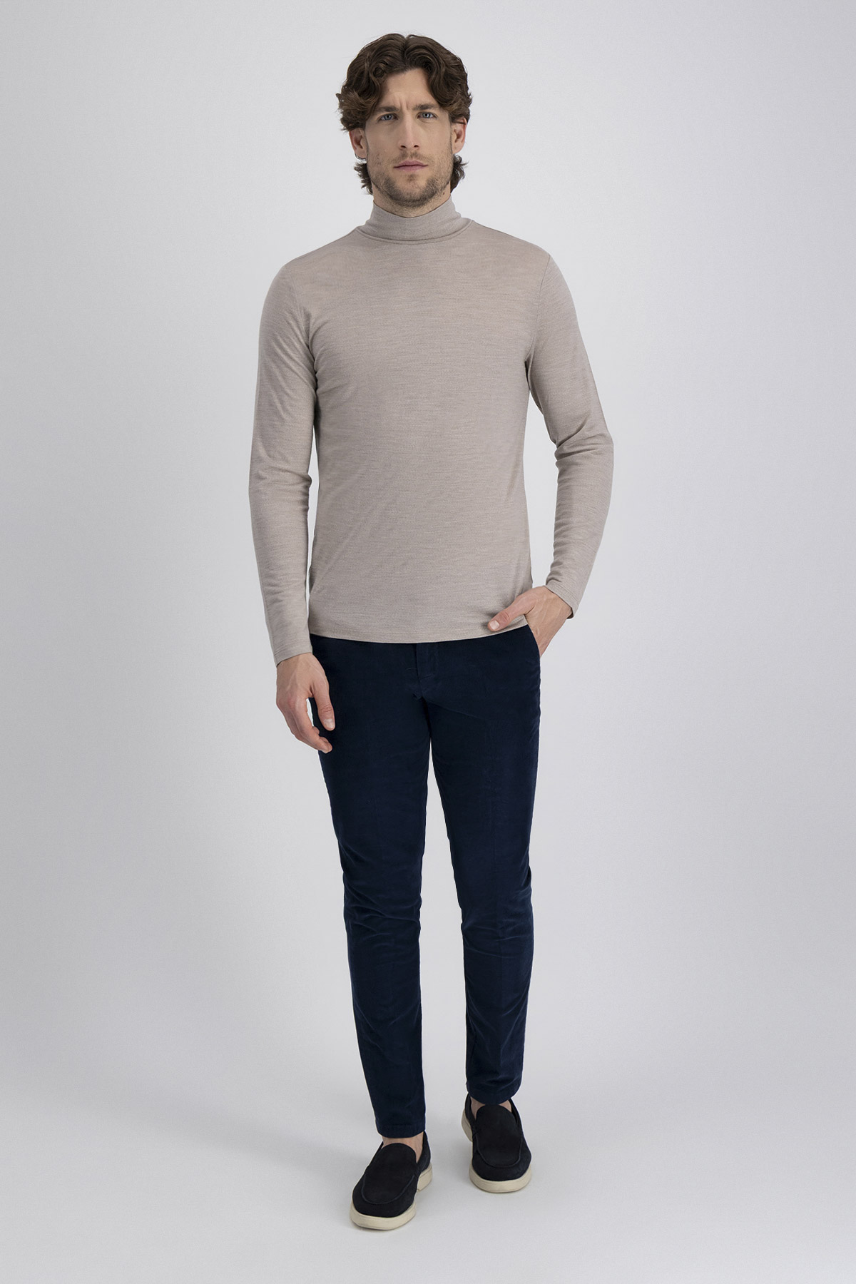 Playera Casual Merino Wool Contemporary Fit