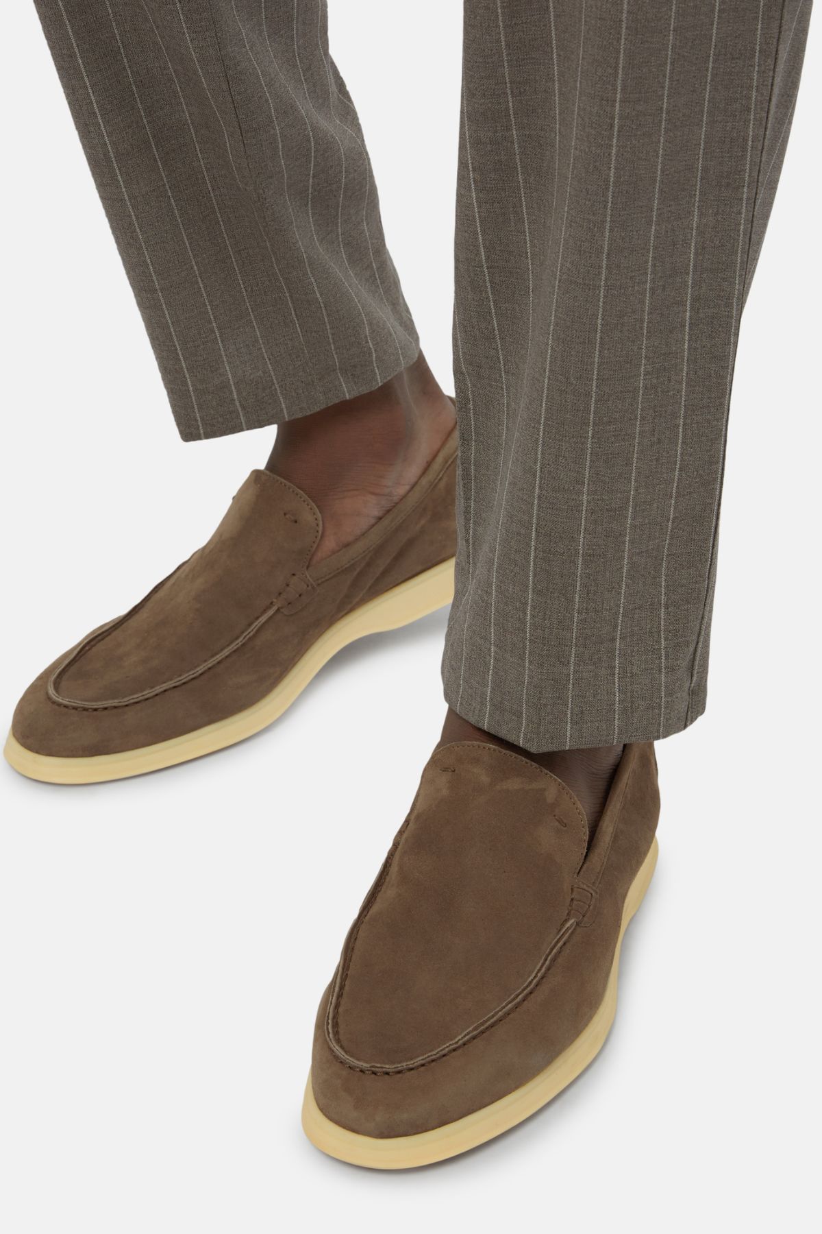 Mocasines Marrones De Ante Boggi image number 1