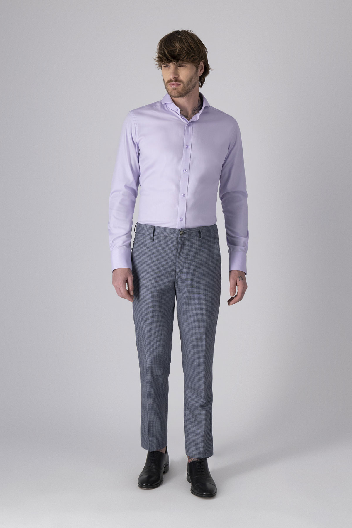 PANTALÓN FORMAL GRIS SLIM FIT