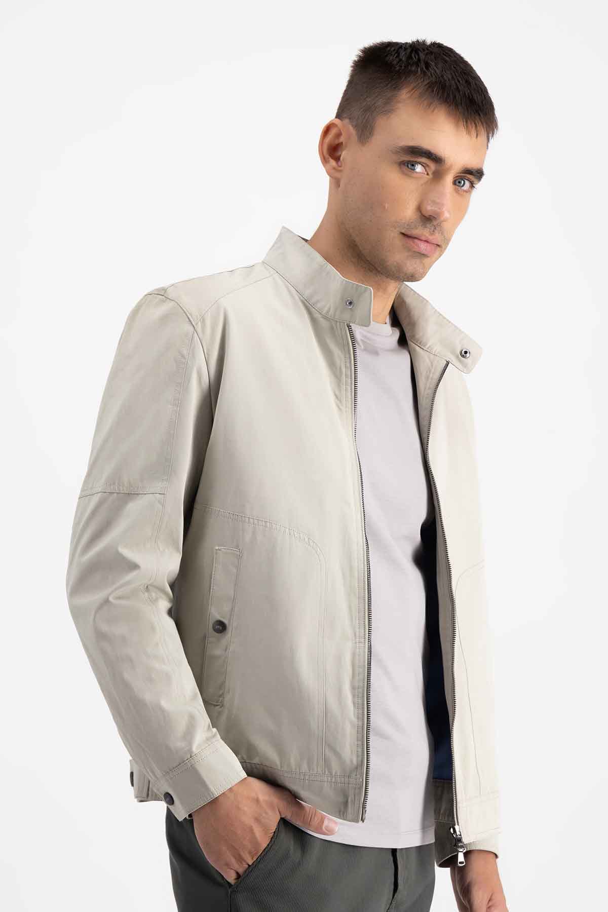 CHAMARRA CALDERONI BEIGE CONTEMPORARY FIT