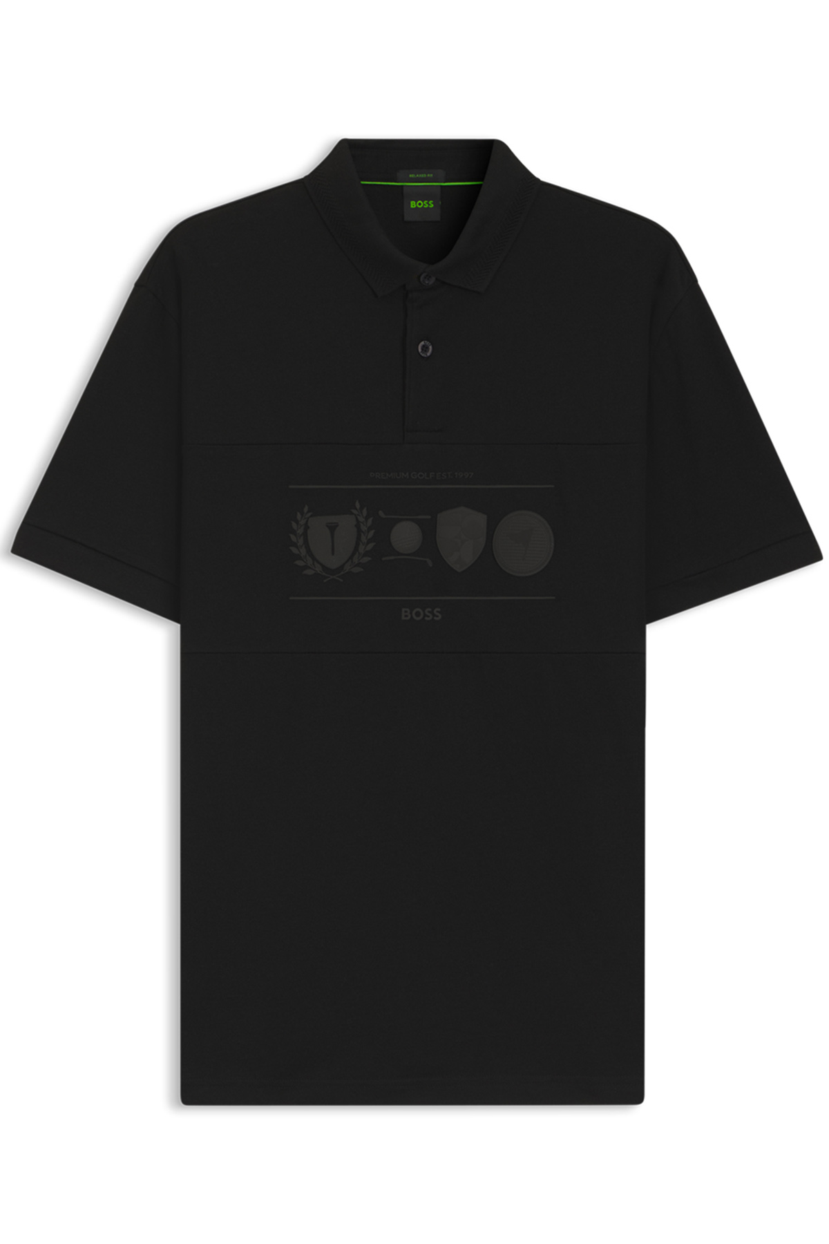 Polo De Corte Relajado De Algodón Con Estampado De Golf