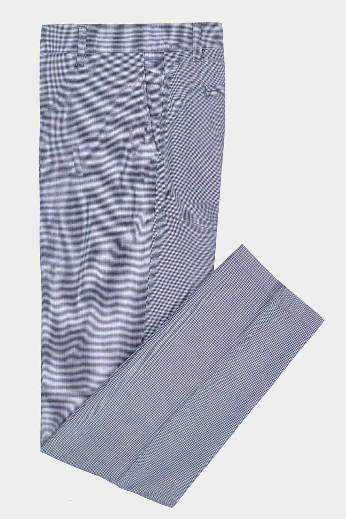 PANTALÓN CHINO CALDERONI AZUL CONTEMPORARY FIT image number 3
