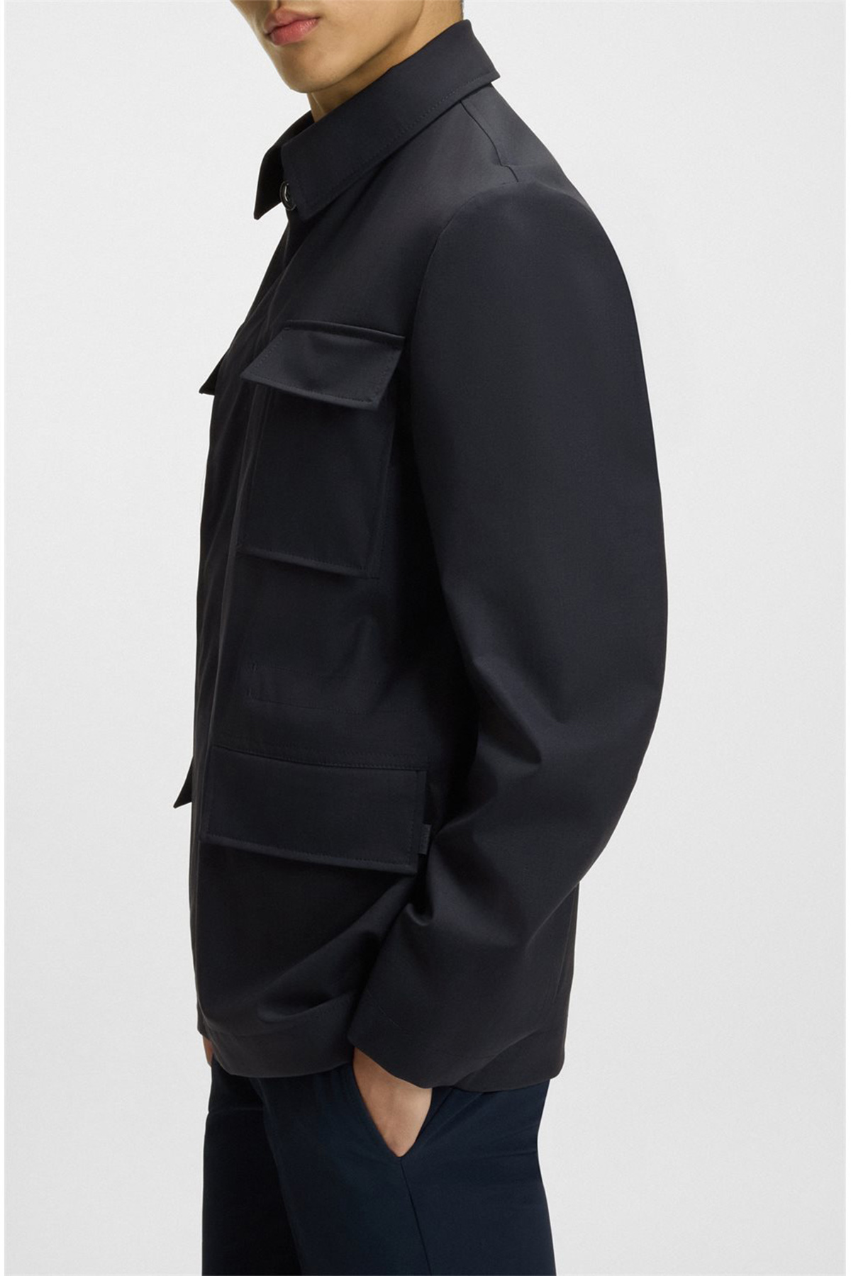 Abrigo Repelente Al Agua De Lana Elástica