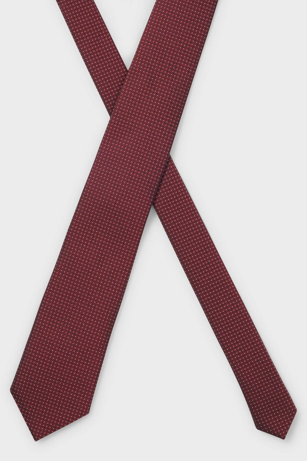 Corbata De Mezcla De Seda Con Microestampado image number 3