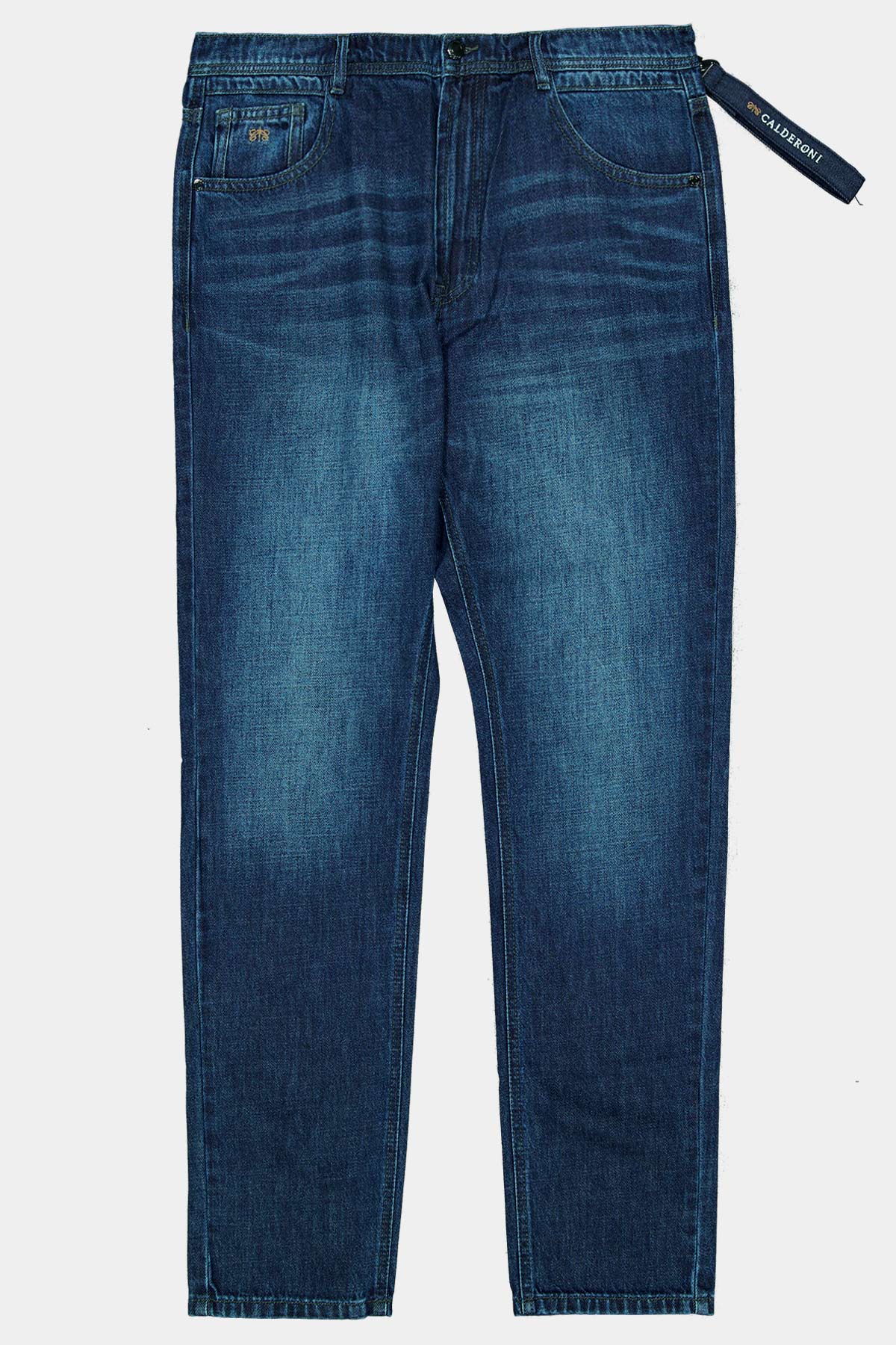 JEANS AZUL MARINO CONTEMPORARY FIT image number 4