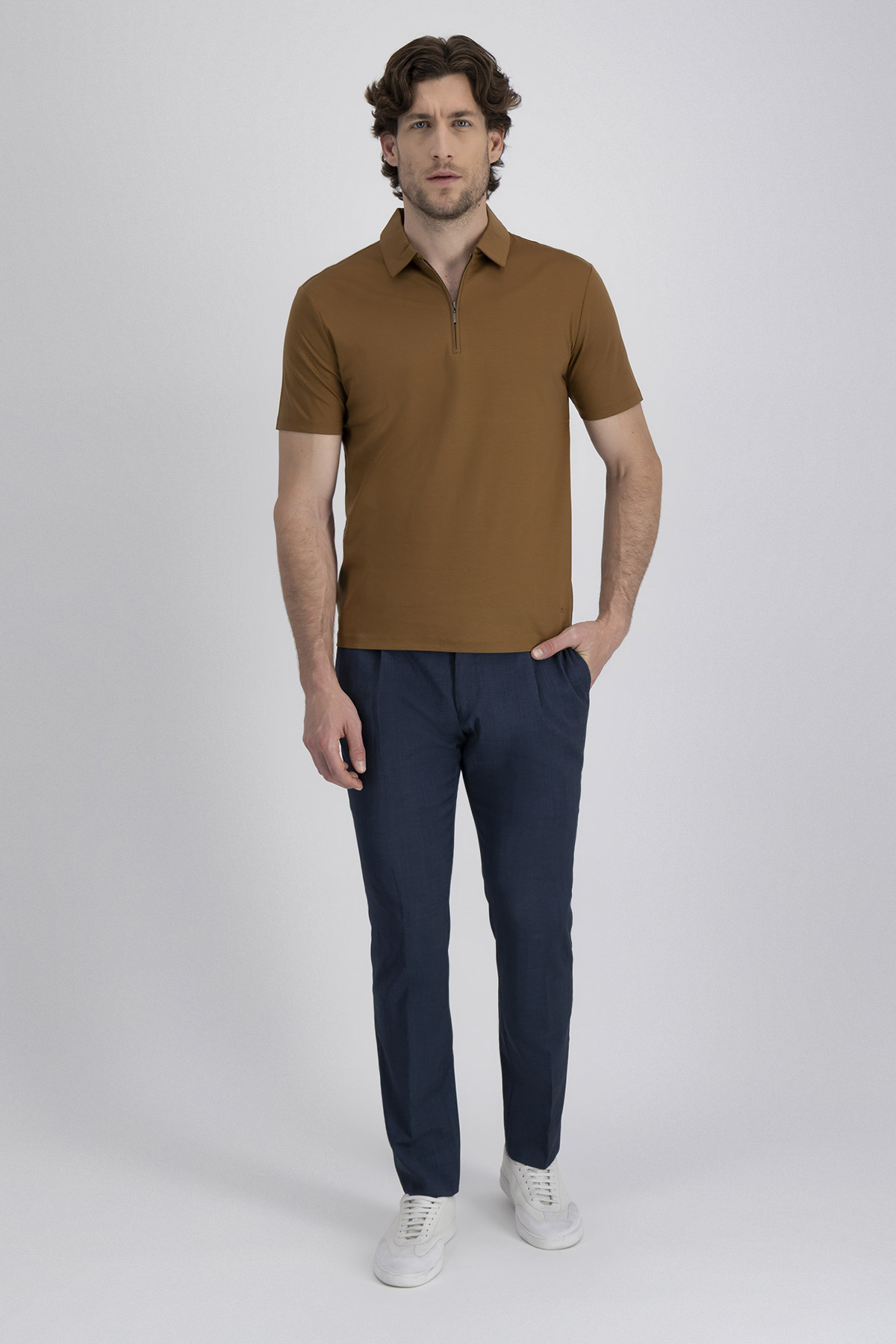 Playera Polo Mercerized Cotton Contemporary Fit