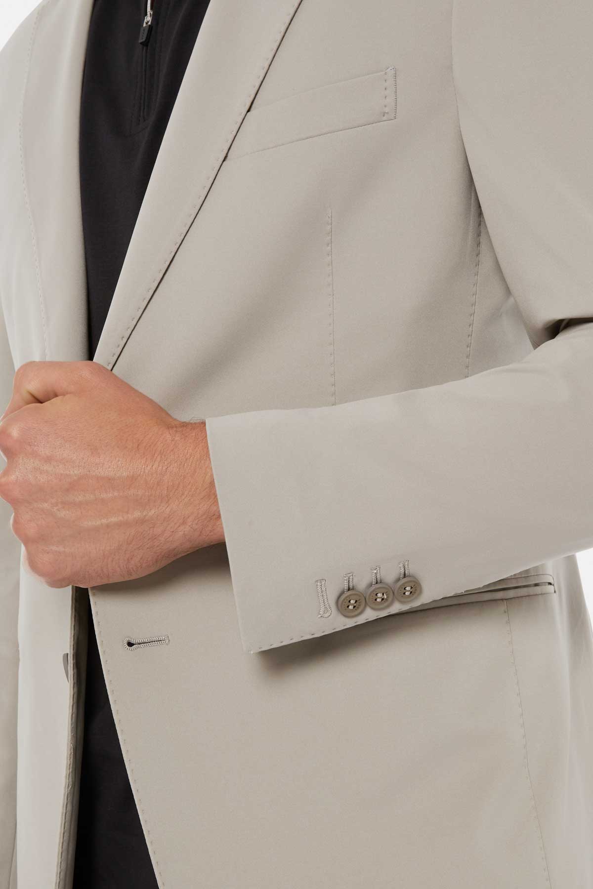 Chaqueta Gris De Nailon Elástico B Tech image number 2