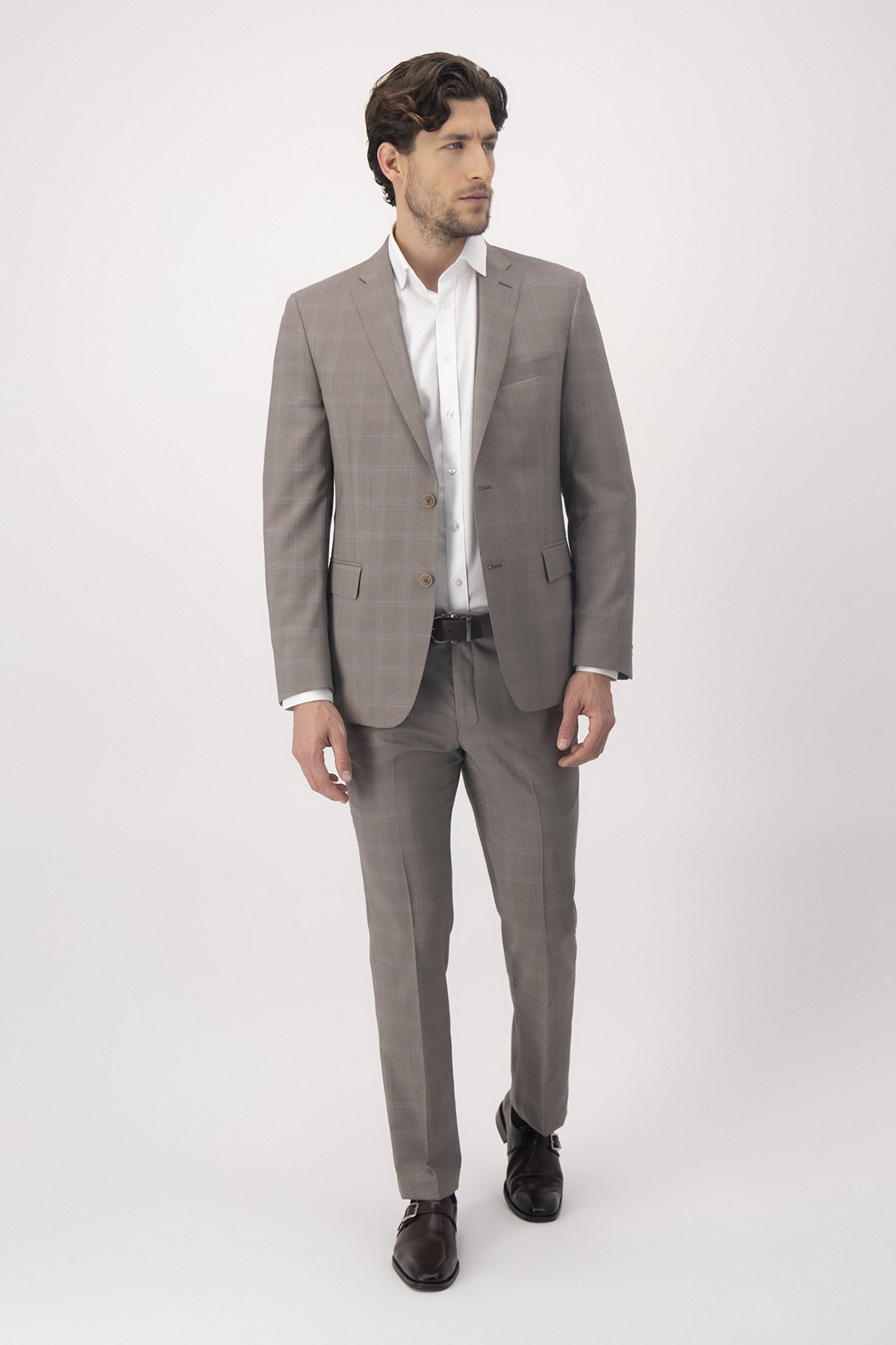 TRAJE BEIGE CONTEMPORARY FIT