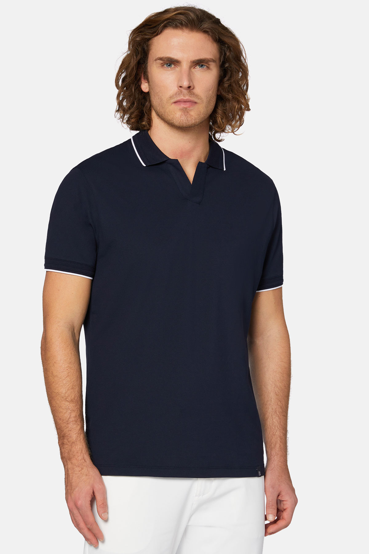 POLO AZUL MARINO BOGGI image number 1