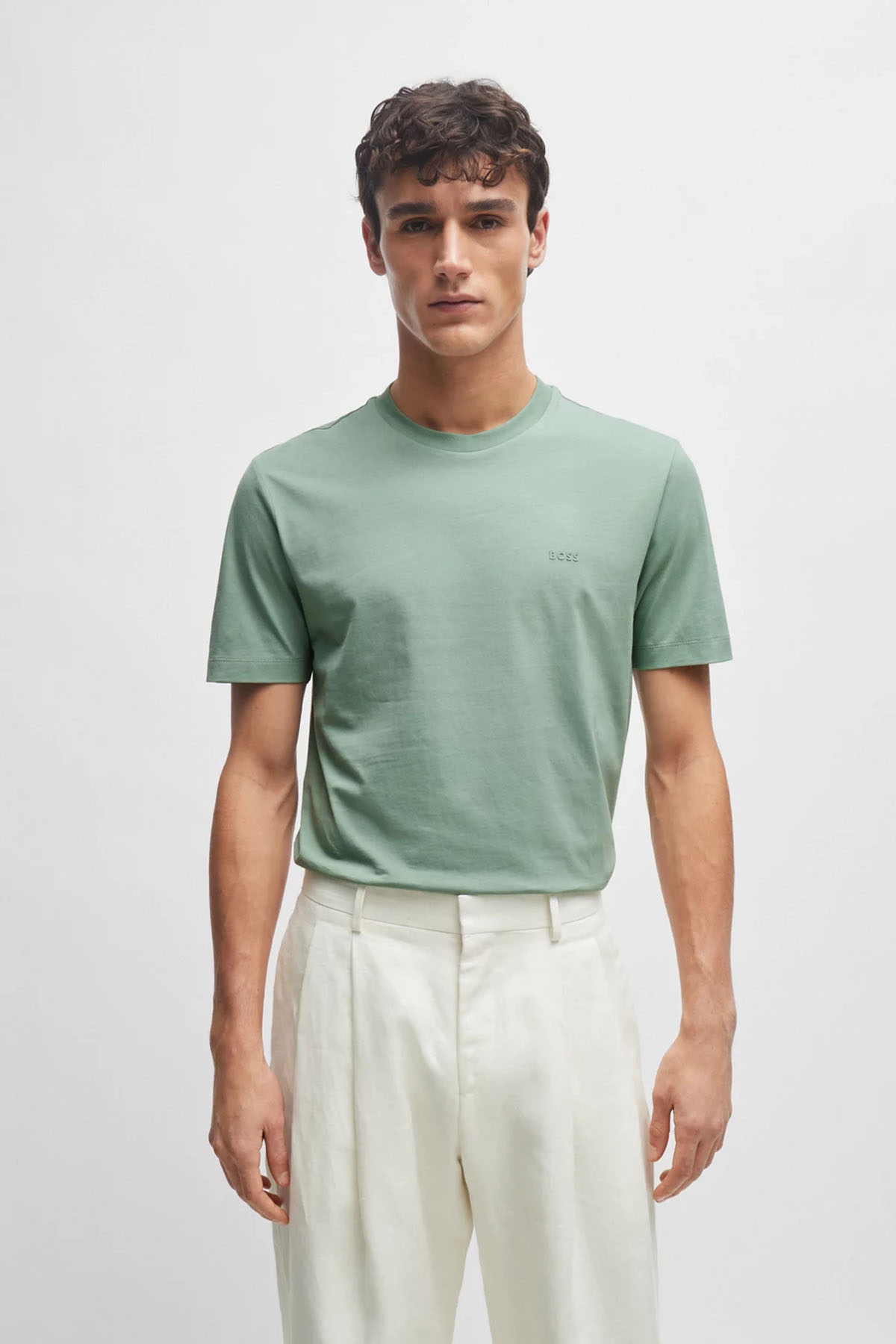 Camiseta De Jersey De Algodón Con Detalle De Logotipo