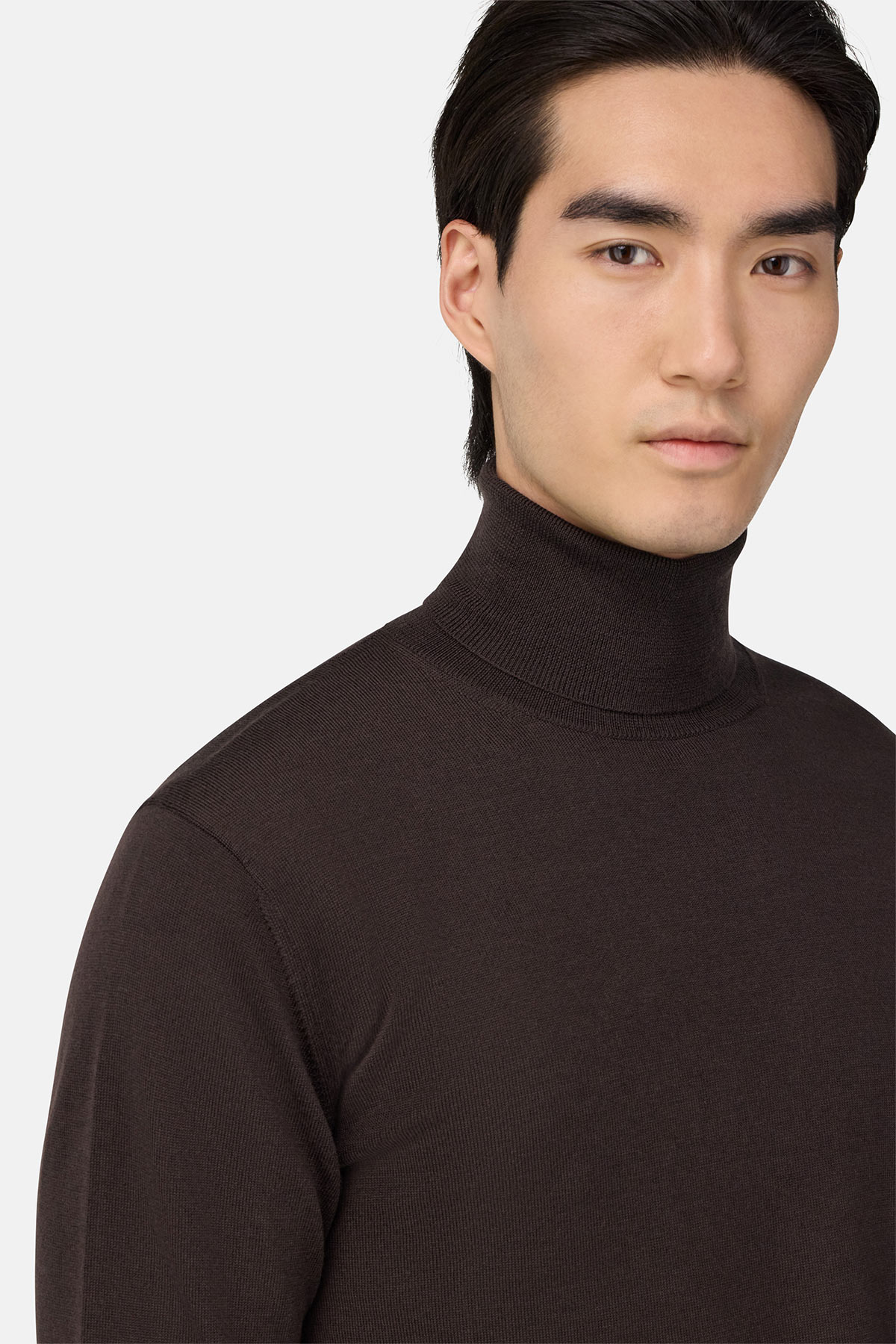 Suéter De Cuello Alto De Lana Merina